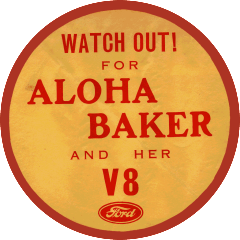 Aloha Ford V8 Sticker