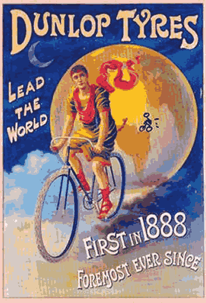 Dunlop First in 1888 Poster