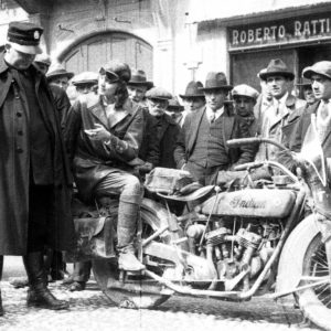 Wanderwell on Indian Motorcycle